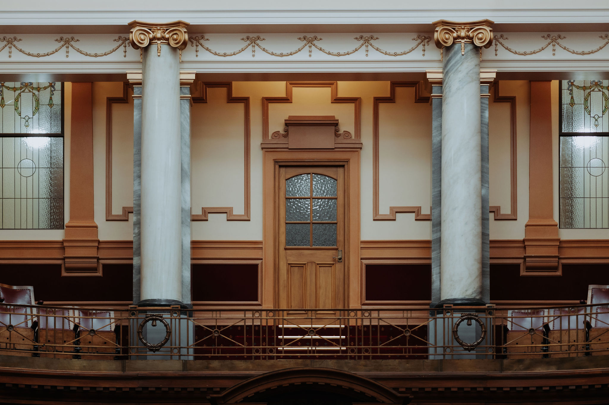 photo of Leglislative Council Chamber entrance door on balcony level